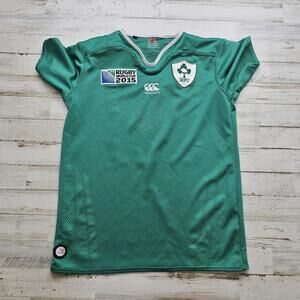 2015 Rugby World Cup Canterbury Green YOUTH 10yrs Old IRFU Ireland Jersey